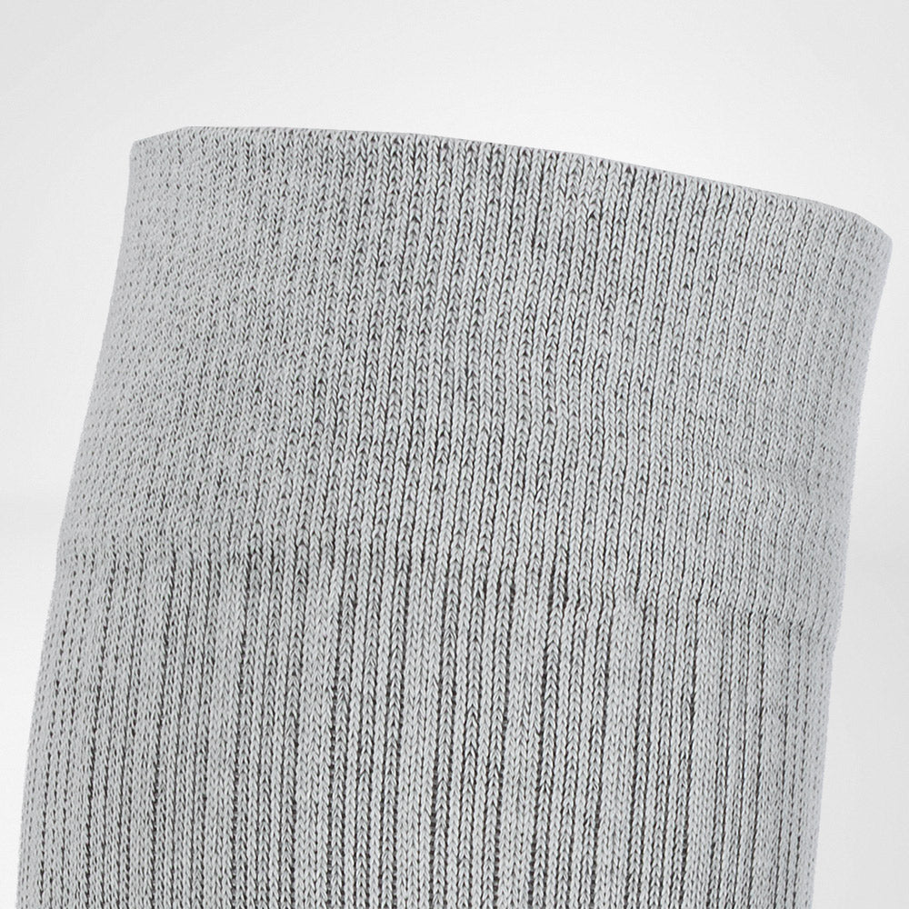 A close-up of a Bauerfeind Medical Compression knee-high cotton air socks, shown against a plain white background.